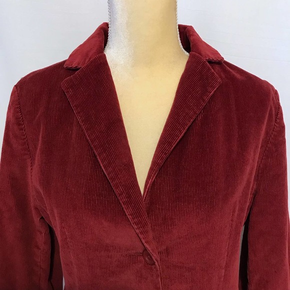 ❌SOLD❌ L.L. Bean Corduroy Blazer Jacket Women 8P - Picture 2 of 11